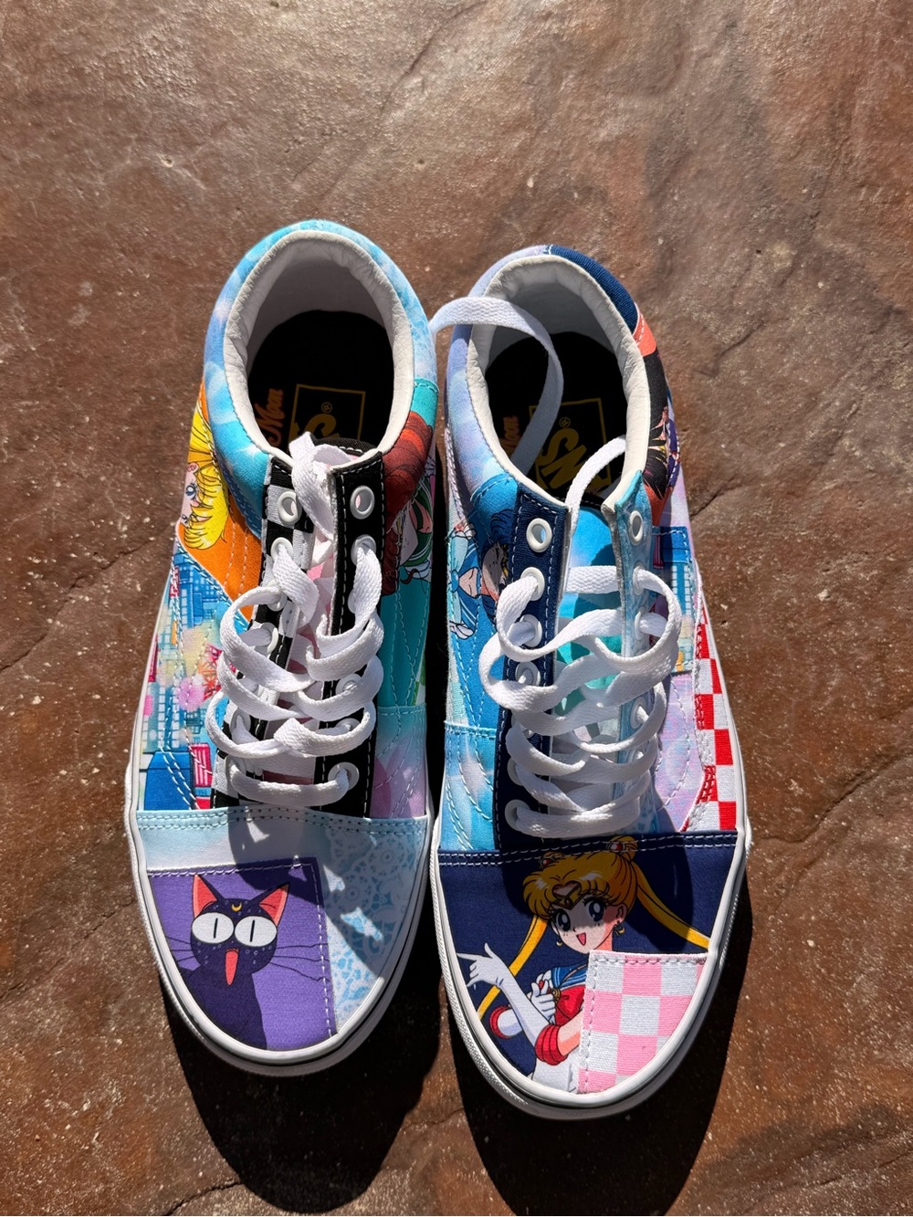 Vans Kids Sailor Moon Graphic Low-Top Sneakers - Blue, Pink, Purple, Red, White